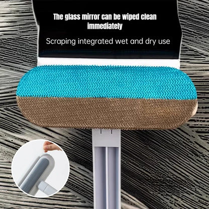 Long Handle Pet Hair Remover Brush Static Cat Hair Cleaner for Carpets Cat Trees Beds Ideal for Cat Furniture Cleaning